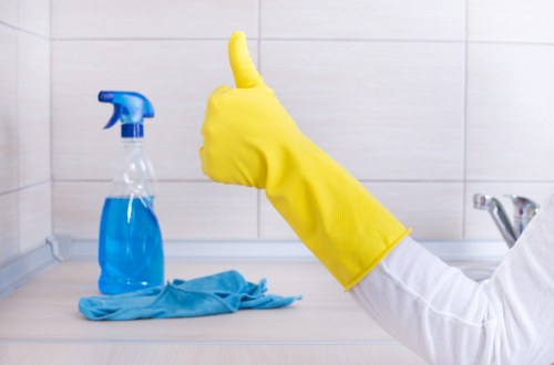 Carpet cleaning equipment used by a carpets cleaner in N19