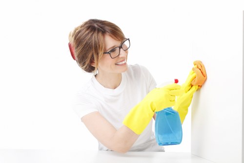 Local carpet cleaners in N19 treating a high-traffic hallway